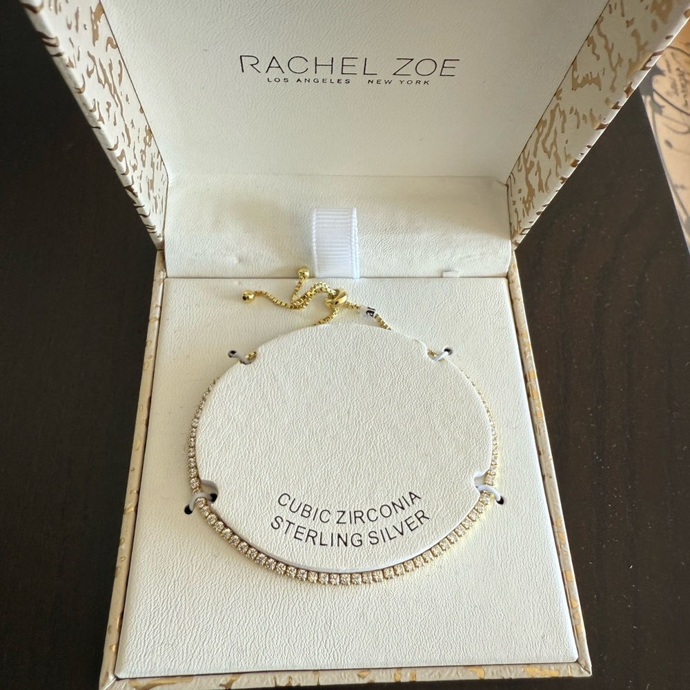 Rachel Zoe Gold and Silver Cubic Zirconia Bracelet
